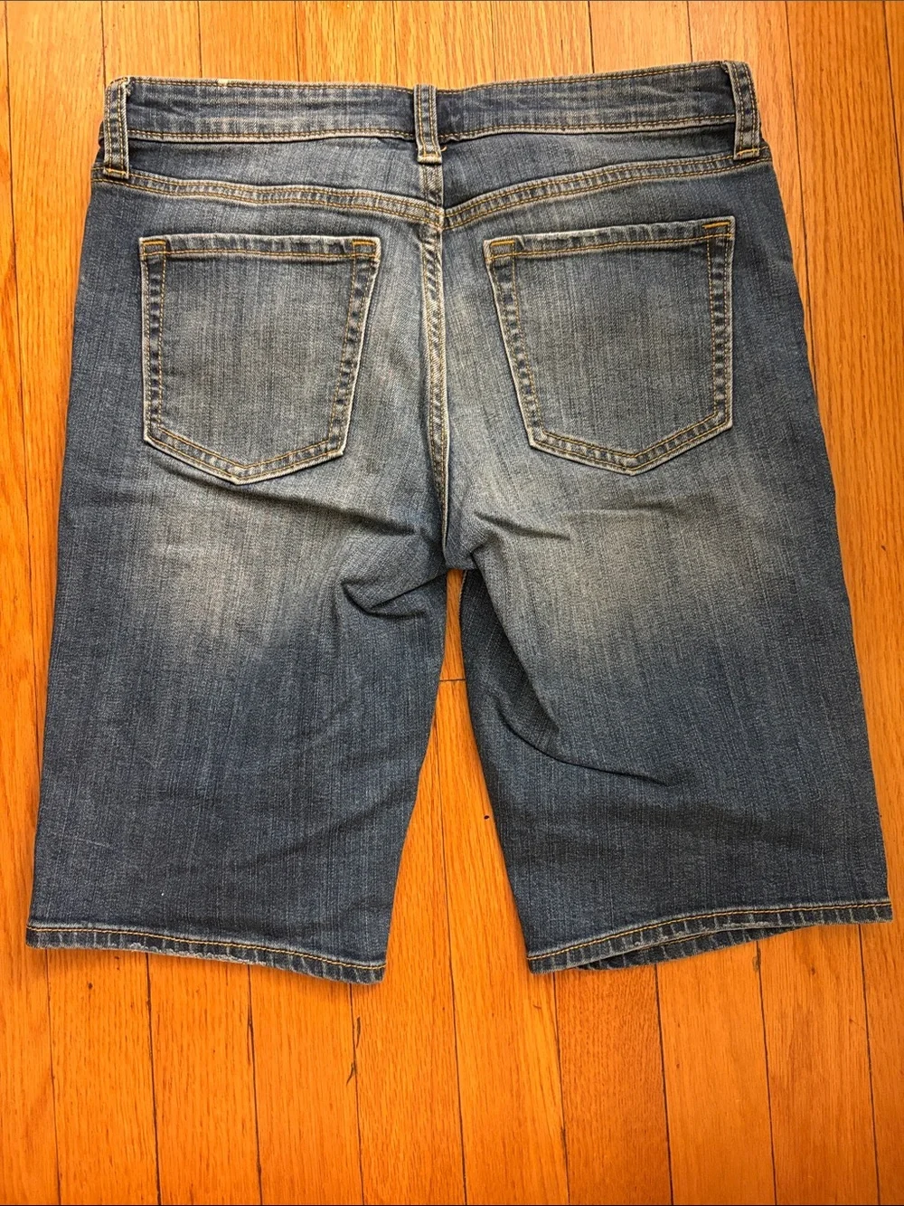 GAP Blue Washed Denim Bermuda Shorts